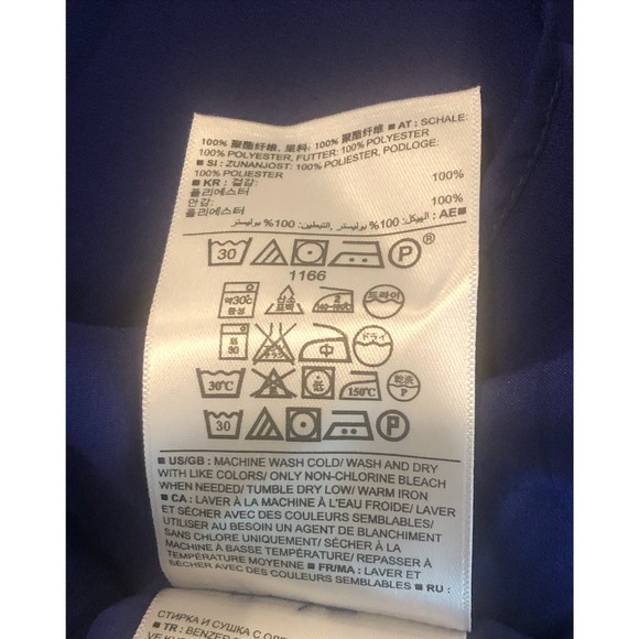 Banana Republic Petite Large Blue V Neck Tank‎ Fully Lined Keyhole - Picture 13 of 16